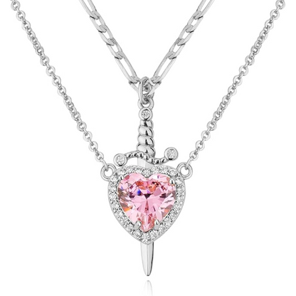 Heart & Sword Necklace