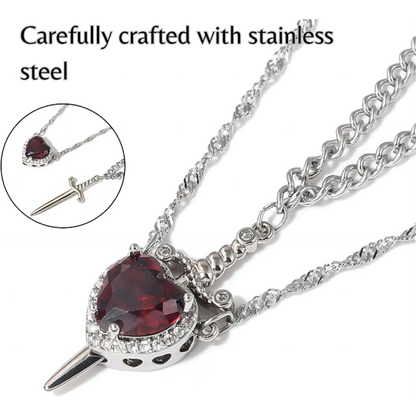 Heart & Sword Necklace