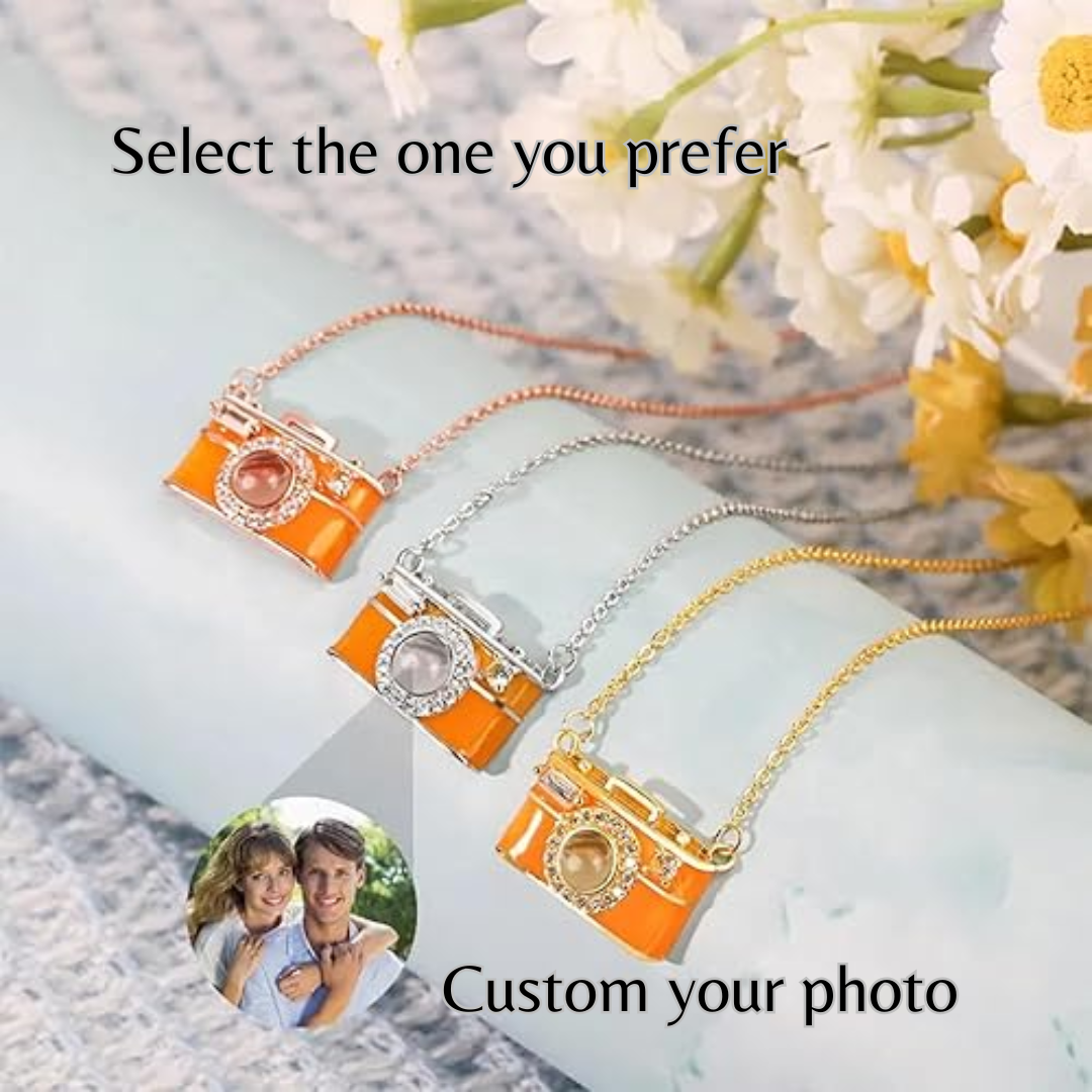 Custom Photo Projection Camera Necklace