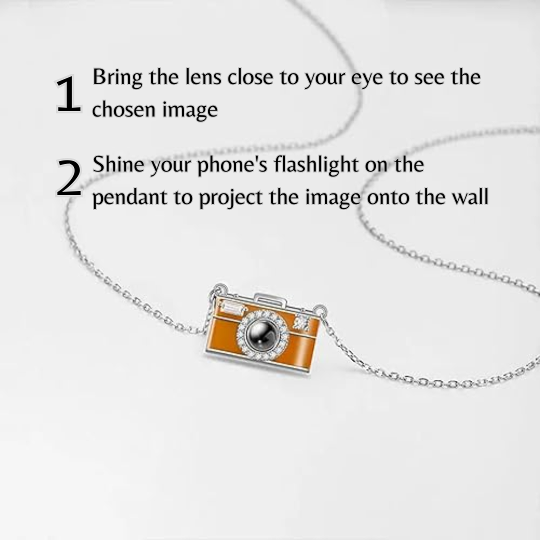 Custom Photo Projection Camera Necklace